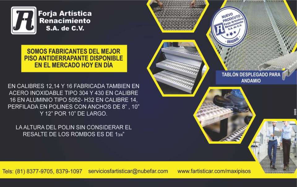 Fabricantes del mejor piso antiderrapante, disponible en el mercado hoy en dia.