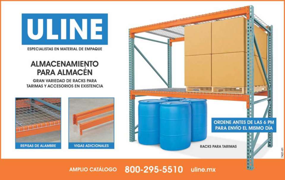 Especialistas en Material de Empaque. Gran Variedad de Racks para Tarimas y Accesorios en Existencia. Repisas de Alambre, Vigas Adicionales. Ordene antes de las 6PM para envio el mismo dia.