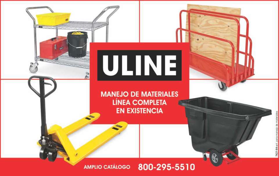 Gran Variedad de Productos de Manejo de Materiales en existencia. Ordene antes de las 6 PM para envio el mismo dia.