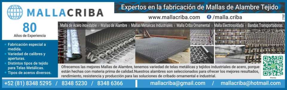 Expertos en la Fabricacion de Mallas de Alambre Tejido Mallas de acero inoxidable Mallas de alambre Mallas metalicas industriales Malla criba ornamental Malla electrosoldada Bandas transportadoras